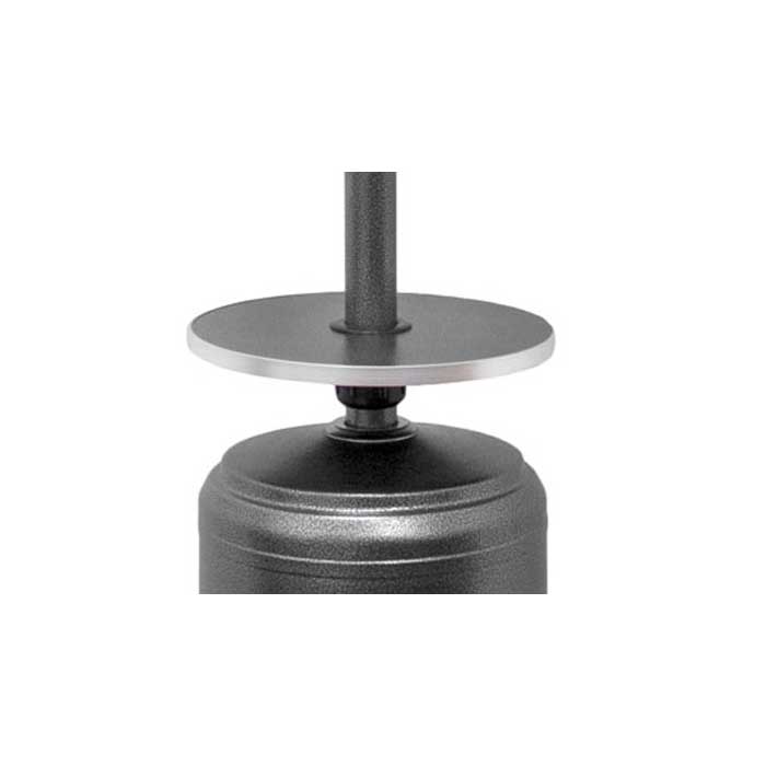 87" Tall Steel Hammered Silver Propane Heater - Image 2